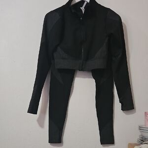 New Mix Black Textured Outfit